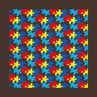 Autism Puzzle Pattern T-Shirt