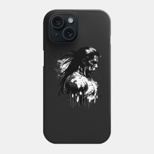 The Graffiti Apache: A Muscle-Bound Warrior of the Streets Phone Case