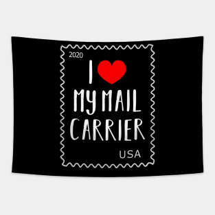 I Love Heart My Mail Carrier Tapestry