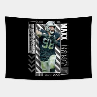 Maxx Crosby Paper Poster Version 10 Tapestry