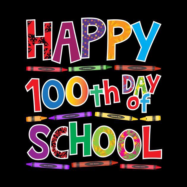 Happy 100th Day of School Shirt for Teacher Appreciation day by TBA Design