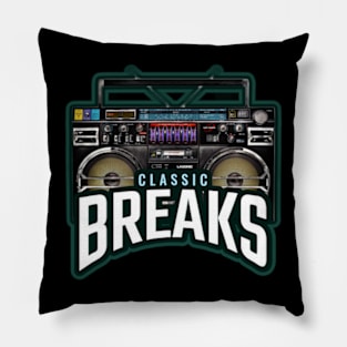 BREAKS  - Classic Boombox Pillow