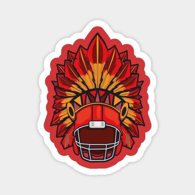 Kansas City Chiefs Magnet by HarlinDesign