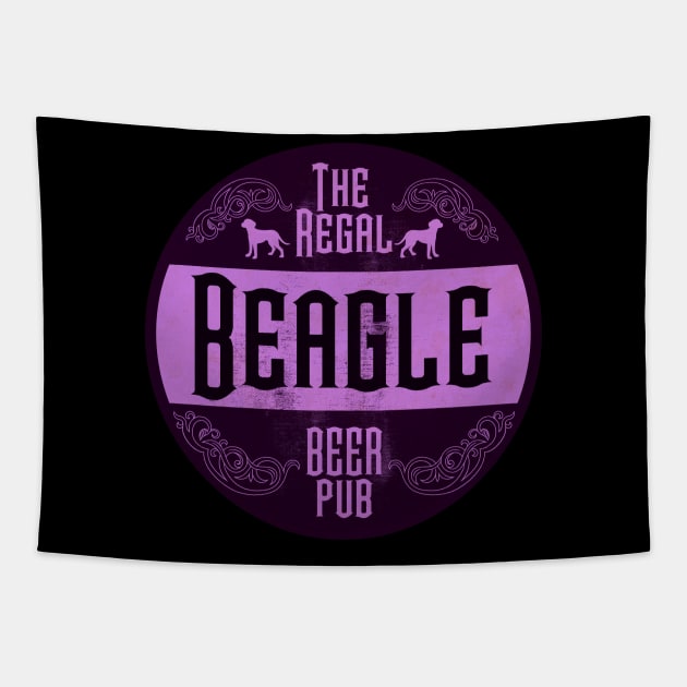 Regal Beagle Purple Vintage Tapestry by CTShirts