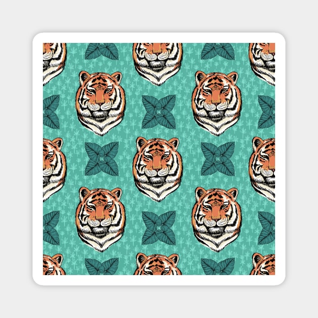 Big cats In The Jungle Magnet by SWON Design
