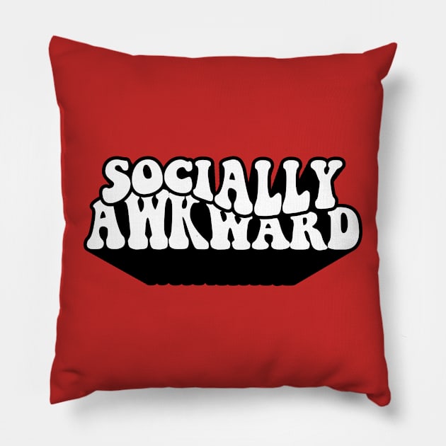 Socially Awkward Pillow by INTHROVERT