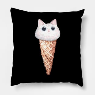 Cat Ice Cream Pillow