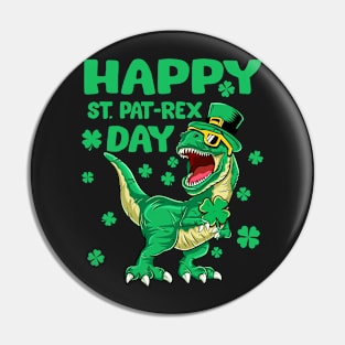 St Patrick's Day Dinosaur Kids Boys Gift Pin