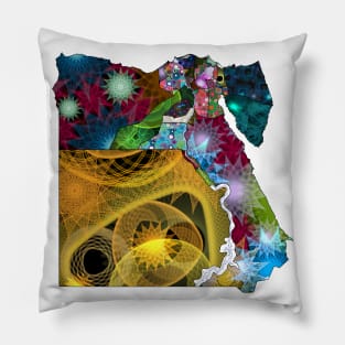 Spirograph Patterned Egypt Governanates Pillow