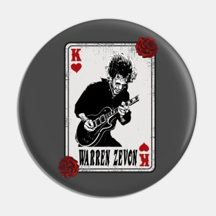 Vintage Card Warren Zevon Pin