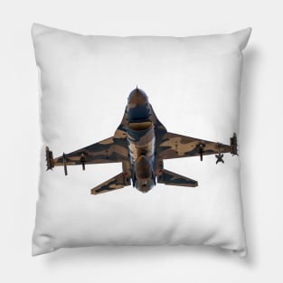 F-16 Blizzard Aggressor Head-On No Background Pillow