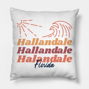 Hallandale Beach Florida Pillow