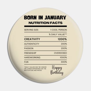 Born in january Pin