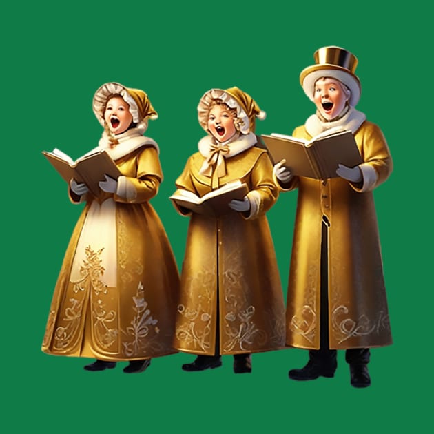 Christmas Carolers by likbatonboot