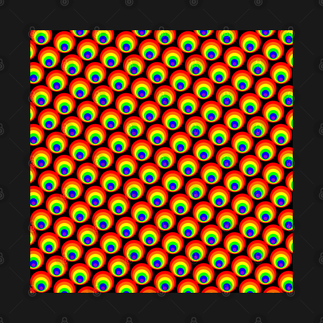 Rainbow Circles Pattern by williamcuccio