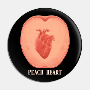 PEACH HEART Pin