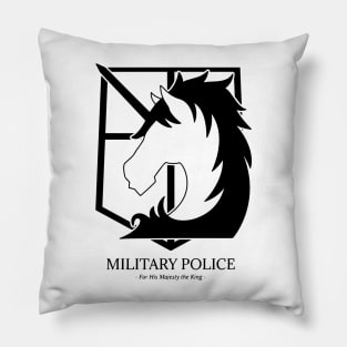 attack on titan wings logo military police Pillow