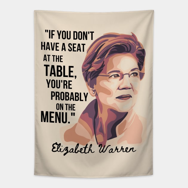 Elizabeth Warren Tapestry by Slightly Unhinged