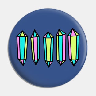 Pastel Crystals Pin