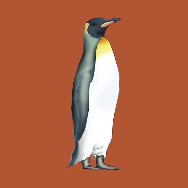 Emperor penguin original digital art by LadyCaro1