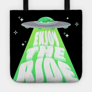 "Enjoy the Ride" Alien Spaceship Tote