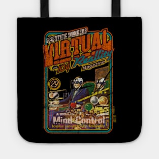 scientific  wonders virtual reality sci fi vintage magazine Tote