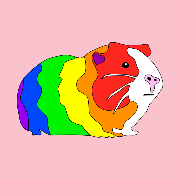 Rainbow Guinea Pig by DestructoKitty