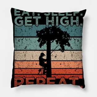 Logger Eat Sleep Repeat Pillow