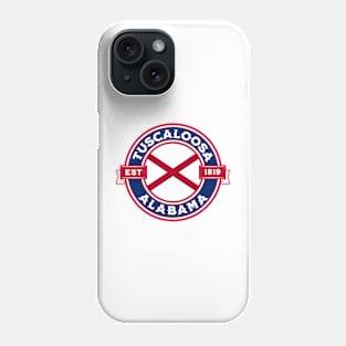 Tuscaloosa Alabama State Flag Design Phone Case