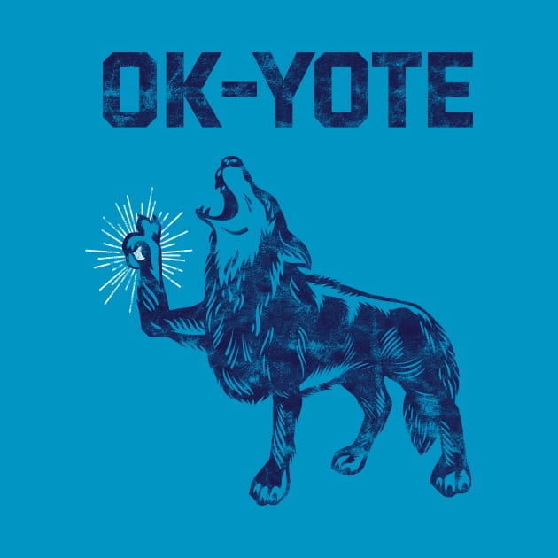 OK-yote (blue) by toadyco