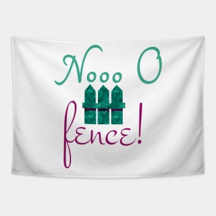 No offense - and no fence at all DIY Wordgame for smart people Tapestry