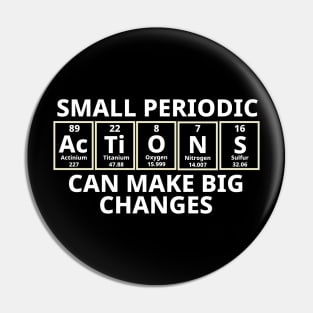 Small Periodic Actions Can Make Big Changes Pin