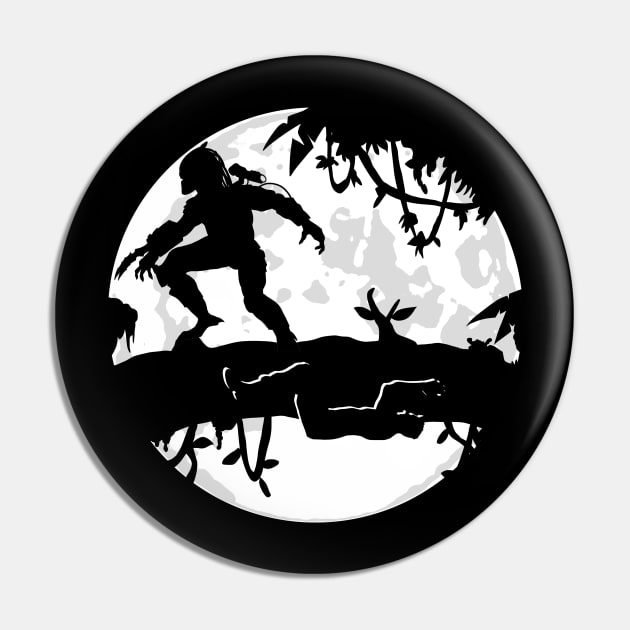 Moonlit Jungle Hunter Pin by CCDesign