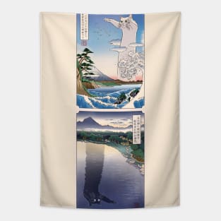 Ukiyo-e meme: Longcat and Tacgnol Tapestry