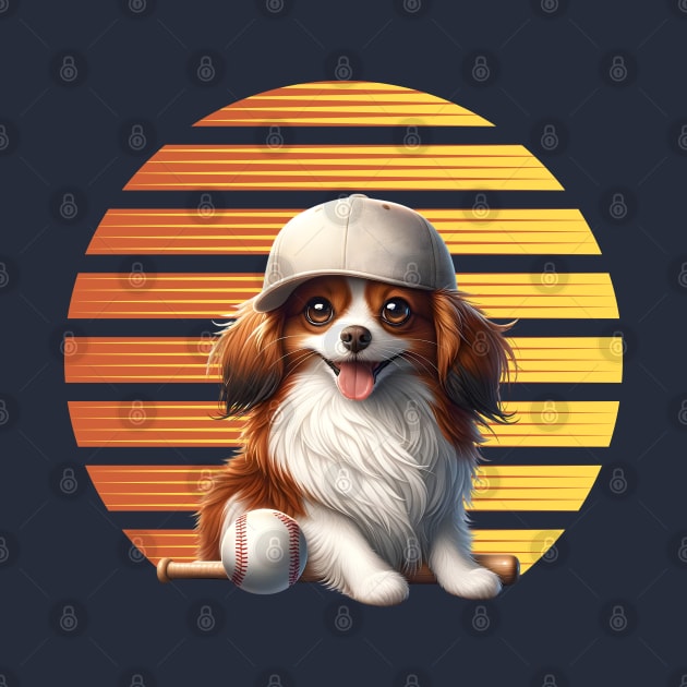 Nederlandse Kooikerhondje - With bat and ball by FashionPulse