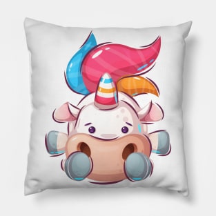 Fat Unicorn Rhinoceros Pillow