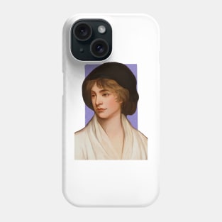 British Writer Mary Wollstonecraft illustration Phone Case