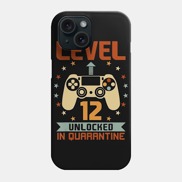 12th Birthday Level 12 Unlocked 12 Yrs Old Quarantine 2020 Phone Case by pyxisapricots