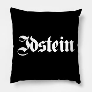 Idstein written with gothic font Pillow