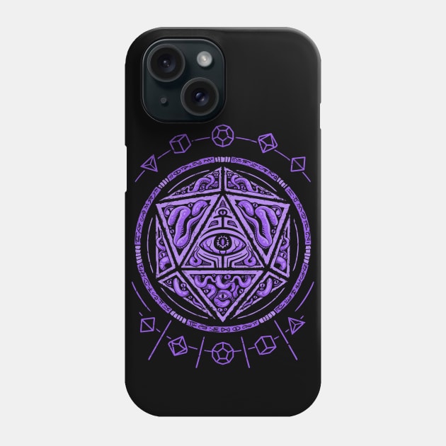 Purple Eldritch D20 Phone Case by MaratusFunk