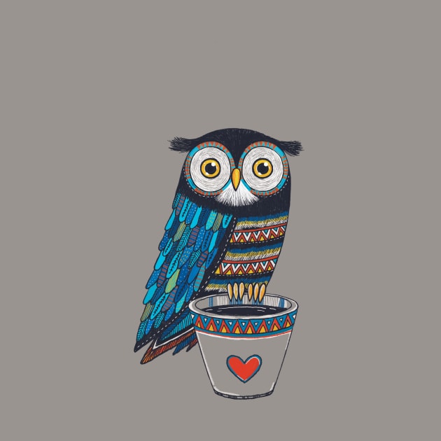 Cute owl illustration in hand drawn style by Rohan Dahotre