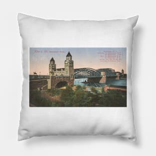 Cologne Hohenzollernbruecke Pillow