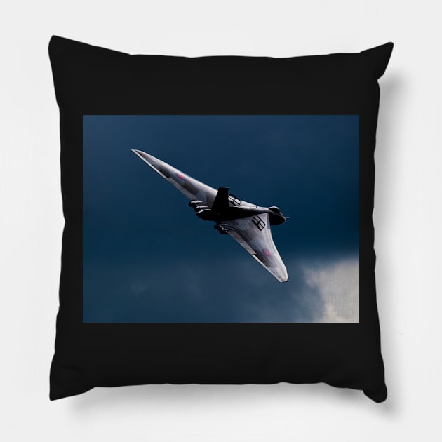 The Delta Lady - Vulcan XH558 Pillow by captureasecond