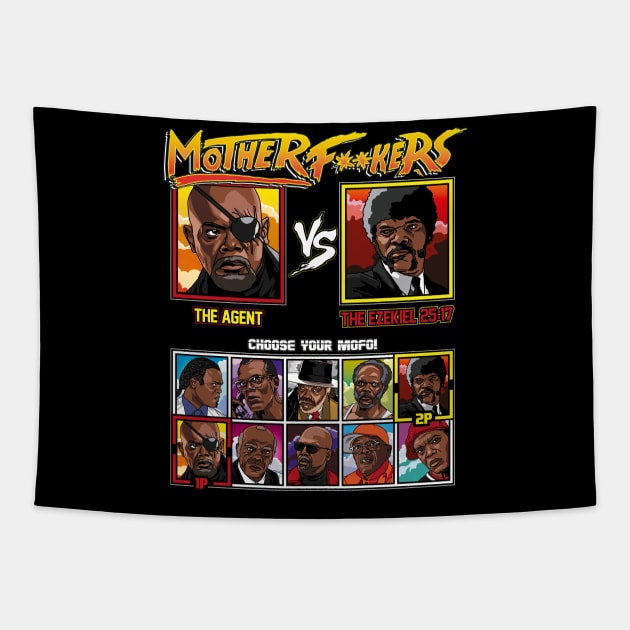 Samuel L Jackson Fighter Tapestry by RetroReview