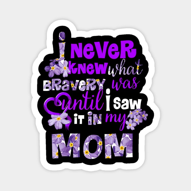 FORGET ME NOT UNTIL I SAW IT IN MY MOM ALZHEIMER AWARENESS Gift Magnet by thuylinh8