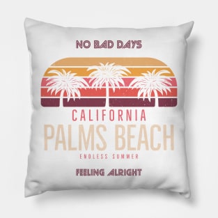 California Palms Beach - Endless Summer Pillow