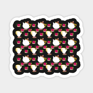 Beauty and the Beast Pattern Magnet