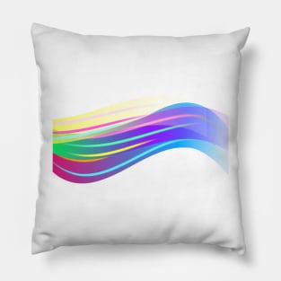 abstract multicolored rainbow in modern style. Symbol. Pillow