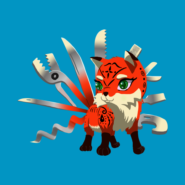 Toolkitsune - The Legendary Multi-tool Fox by Danger Dog Design