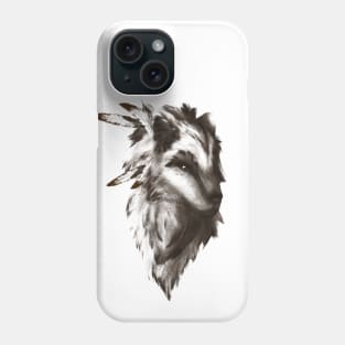 The Native Wolf (brown version) Phone Case